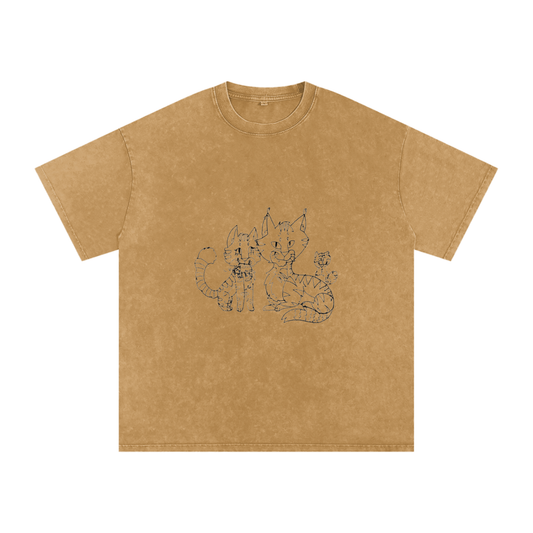 Acid Wash Oversize T-Shirt - 250 GSM
